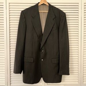 Vintage Givenchy Monsieur Oversized Black Pinstripe Blazer/Dress